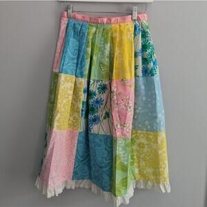 Vintage Women's Key West Fashions 1960s Patchwork Skirt Approx Small Lilly